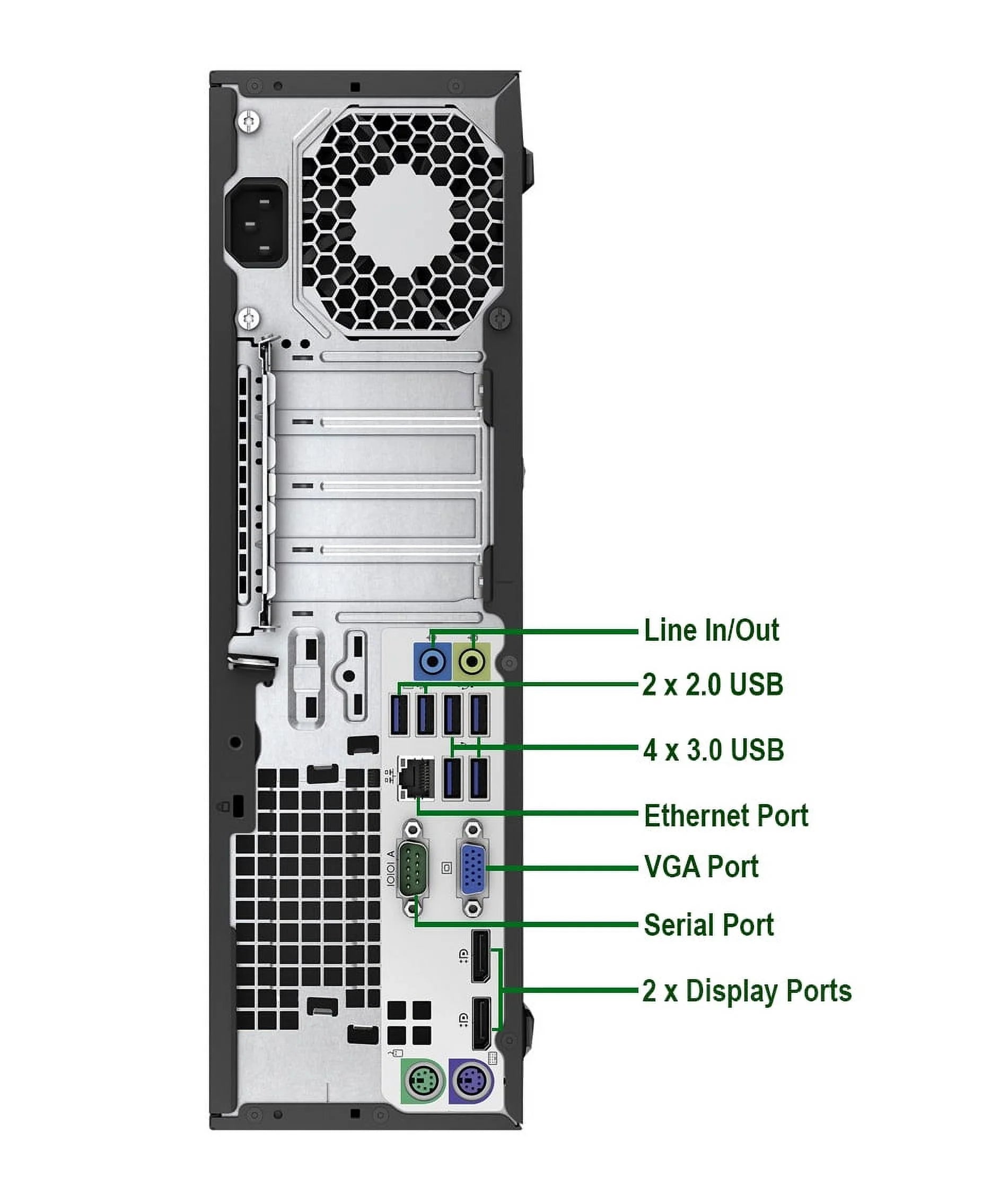 Refurbished SFF Desktop Computer, 16GB RAM, 1TB HDD, 24" LCD Monitor, Keyboard & Mouse, WiFi, Bluetooth, Win10 Pro X4272