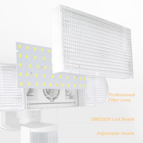 Outdoor LED Flood Light, Motion Sensor, 1800LM, IP65 Waterproof, Battery Operated W165099