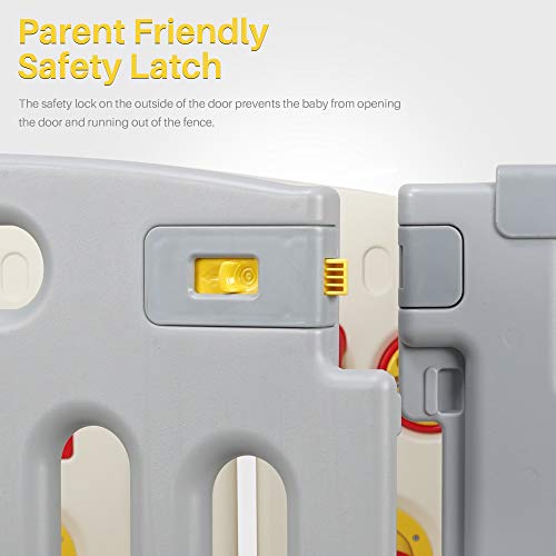 8 Panel Baby Playpen Safety Play Center for Kids Indoor Outdoor C880