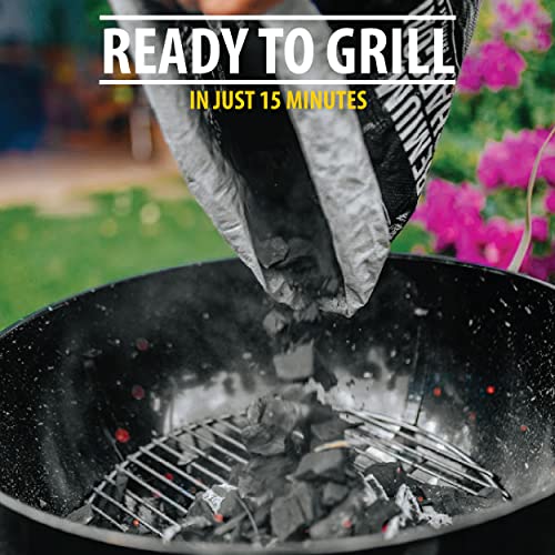 Oak Lump Charcoal for Grilling and Smoking, 17.6 lb Bag V54657