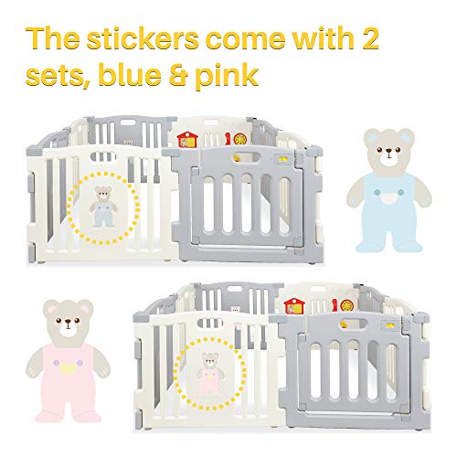 8 Panel Baby Playpen Safety Play Center for Kids Indoor Outdoor C880