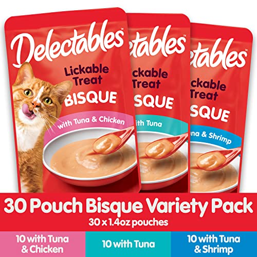 Lickable Cat Treat Variety Pack, 30 Count T934379