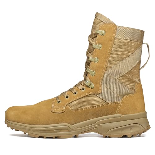 GARMONT TACTICAL T8 NFS 670 Military Combat Boots for Men and Women, Army, Air Force, AR670-1 Compliant Footwear, Lightweight, Suede Leather