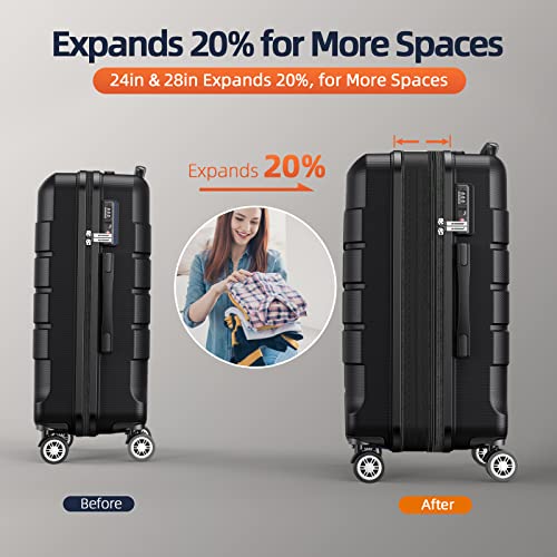 Expandable Luggage Set with TSA Lock A418040