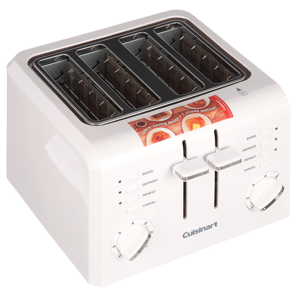4 Slice Compact Plastic Toaster A14896