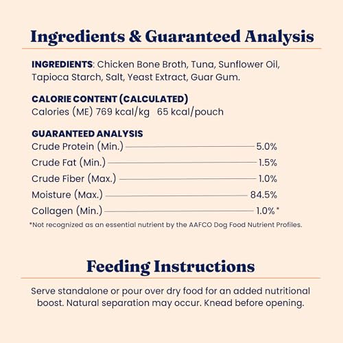 Bone Broth Cat Food Topper with Chicken and Collagen, 12ct T18168