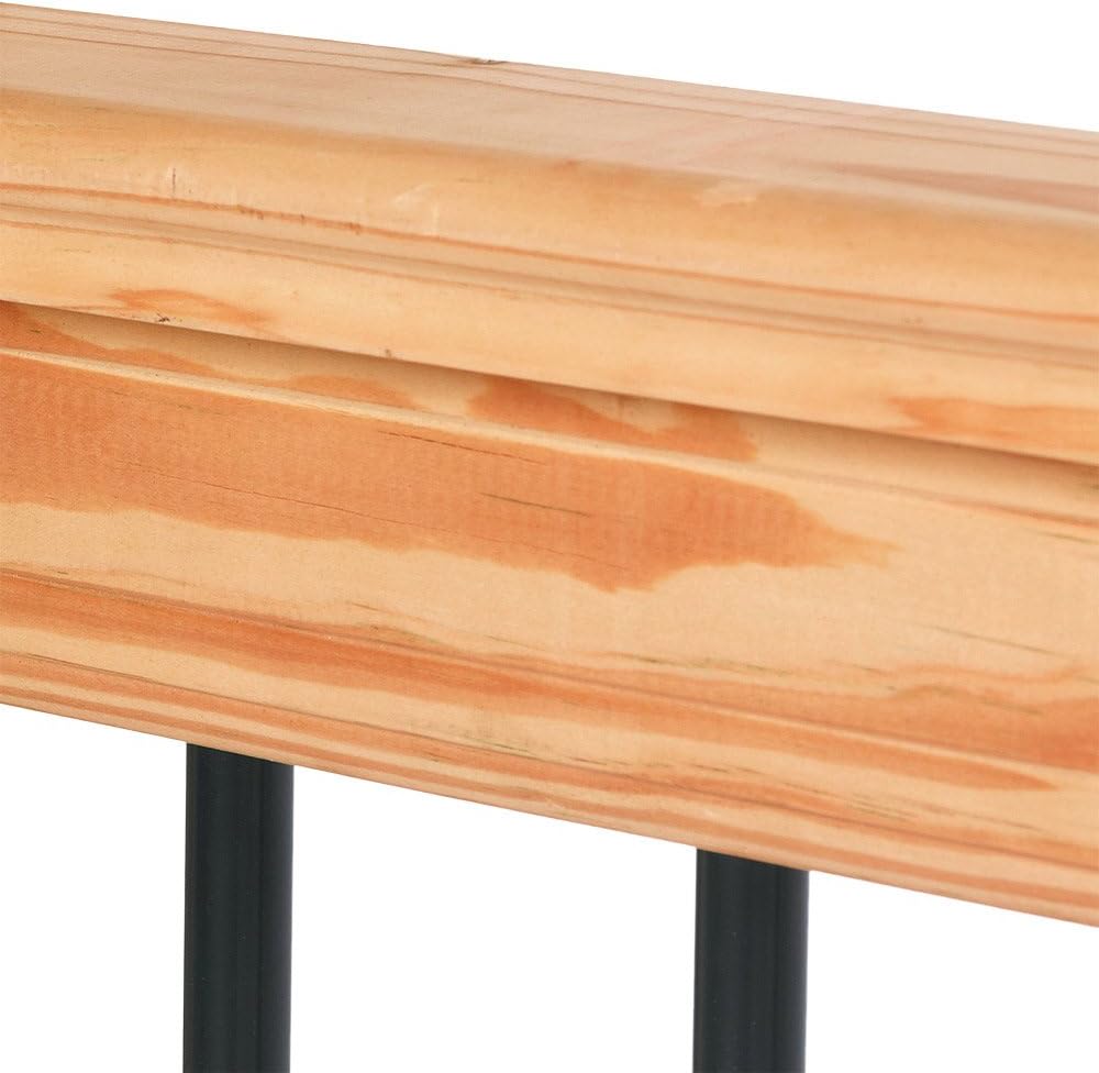 Pressure-Treated Cedar-Tone Stair Deck Railing Kit with Black Aluminum Balusters V744