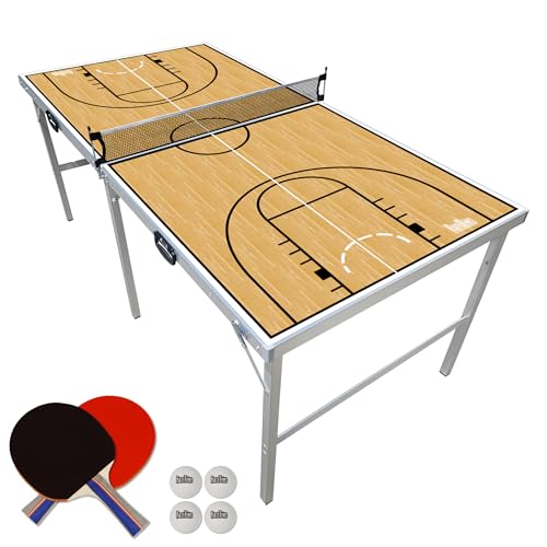 6 ft x 3 ft Portable Folding Ping Pong Table for Indoor Outdoor A180928