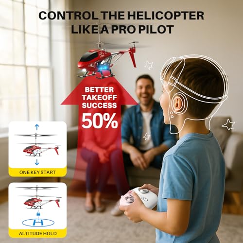 RC Helicopter with Altitude Hold, 3.5 Channel for Kids L2362