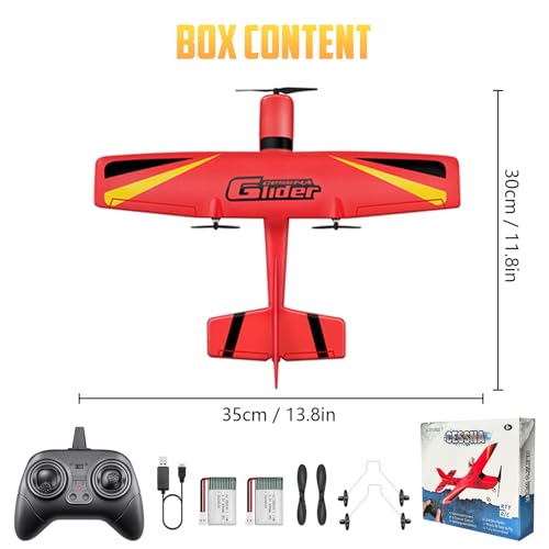 RC Airplane Ready to Fly, 2.4GHz Remote Control Glider for Kids W3947