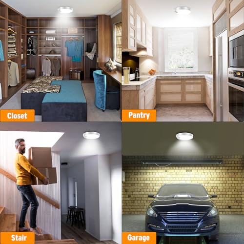 Motion Sensor Ceiling Light with Remote, Wireless Battery Operated LED E79120