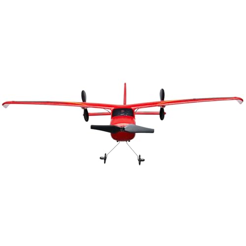RC Airplane, 2.4GHz 2 Channel Remote Control Aircraft with 6-Axis Gyro, Red J366