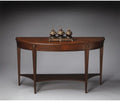 Beaumont Lane Demilune Console Table in Nutmeg