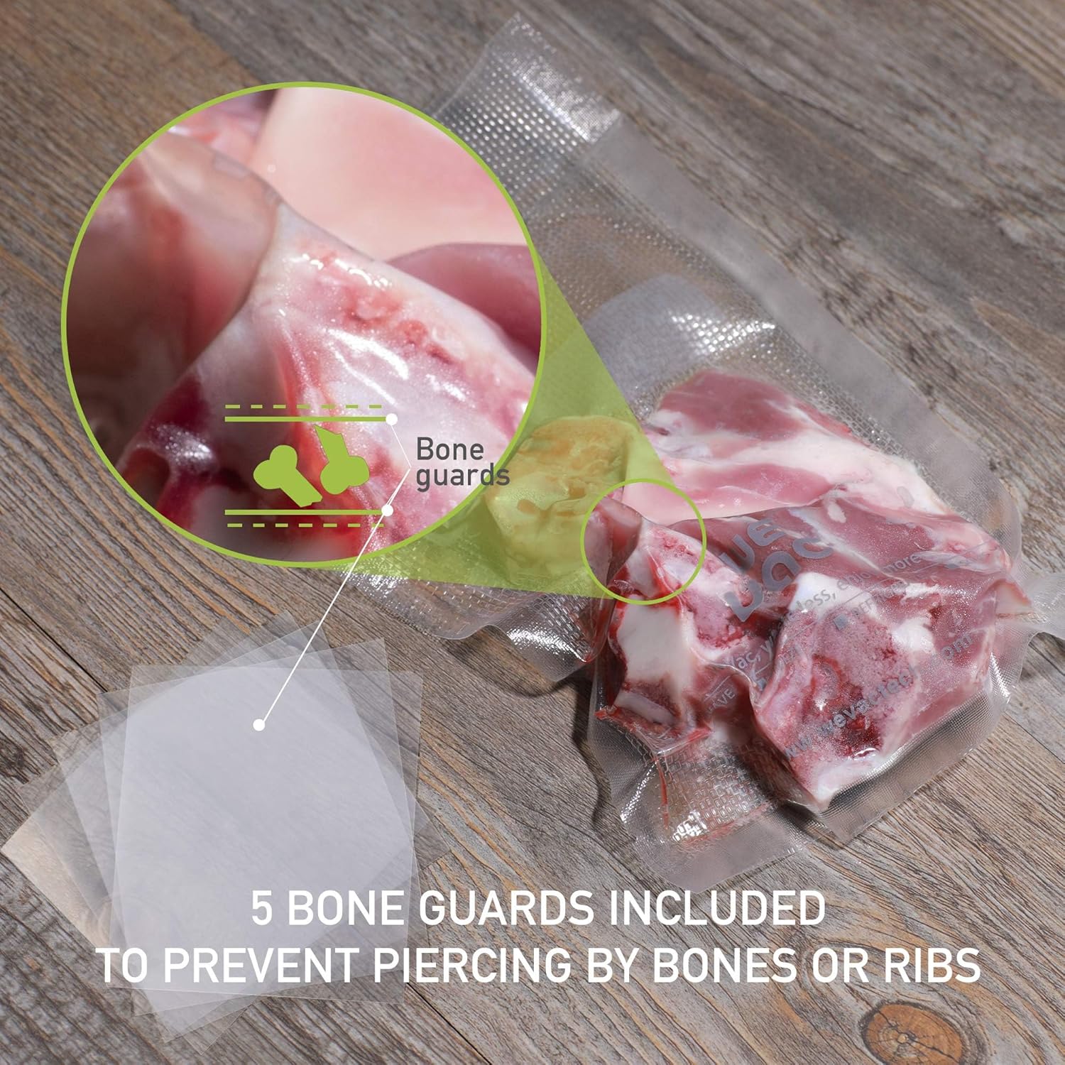 Vacuum Sealer Bags 8x50 Rolls 2 Pack, BPA Free, Heavy Duty S795996
