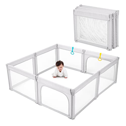 Foldable Baby Playpen for Toddlers, Indoor & Outdoor with Packing Bag H484025