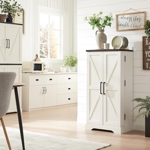 Farmhouse Storage Cabinet with Barn Doors and Adjustable Shelves X3170
