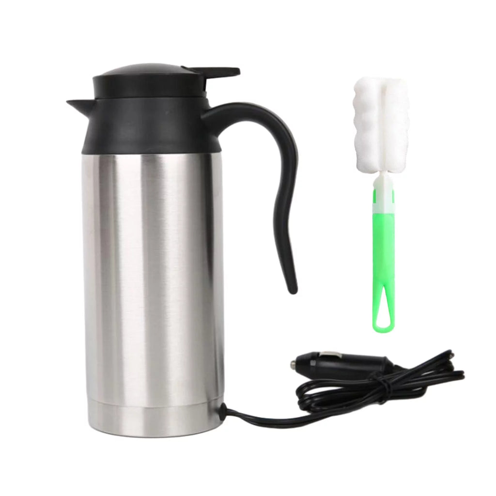 Car Kettle Stainless Steel Heated Mug for Travel Camping X3583