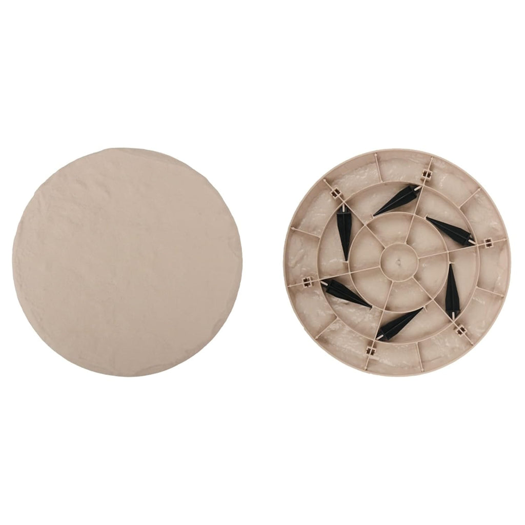 Garden Stepping Stones with Ground Stakes for Walkway Patio Yard N6814