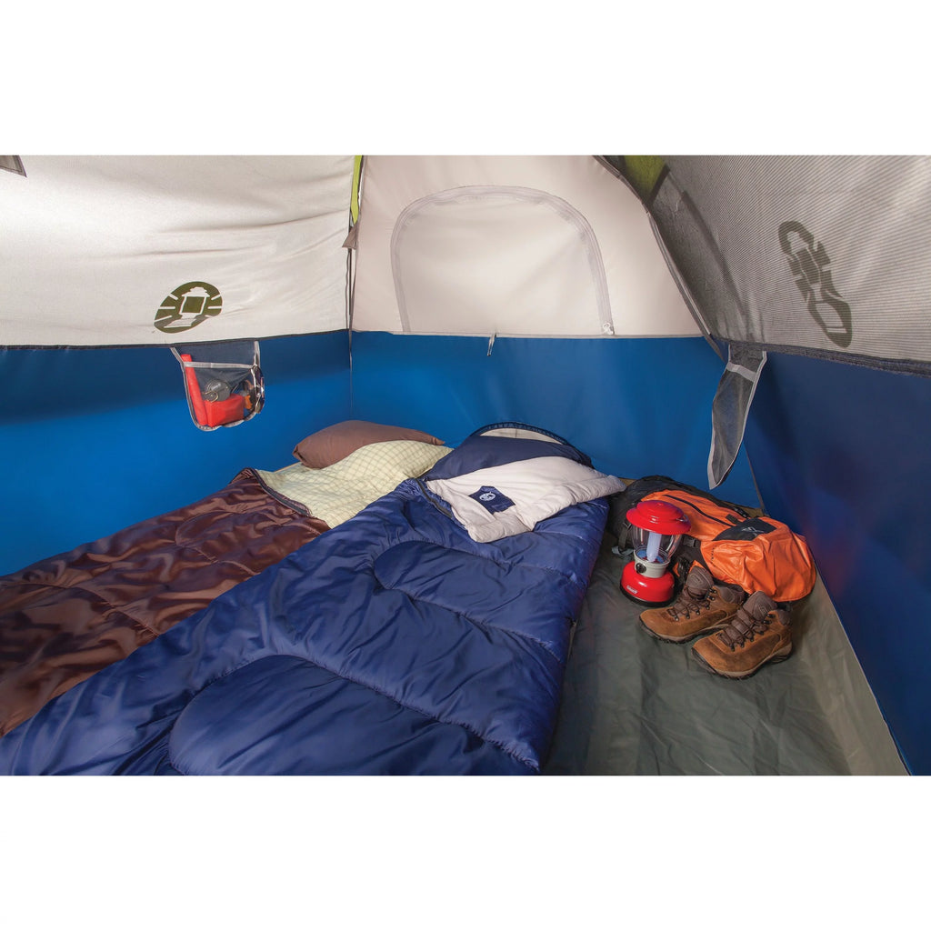 4-Person Camping Tent, 1 Room, Blue G533434