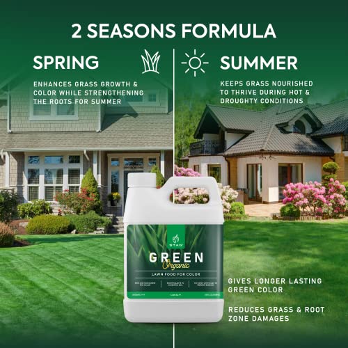 Organic Lawn Fertilizer for Color and Sustained Growth, 32 oz. P6208