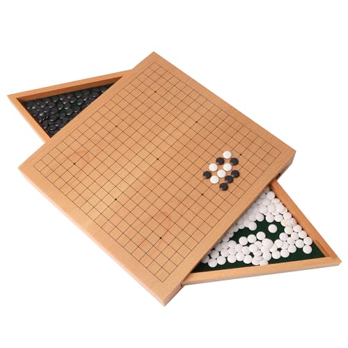 16" 3-in-1 Wooden Folding Chess, Checker & Backgammon Board Game Set L259