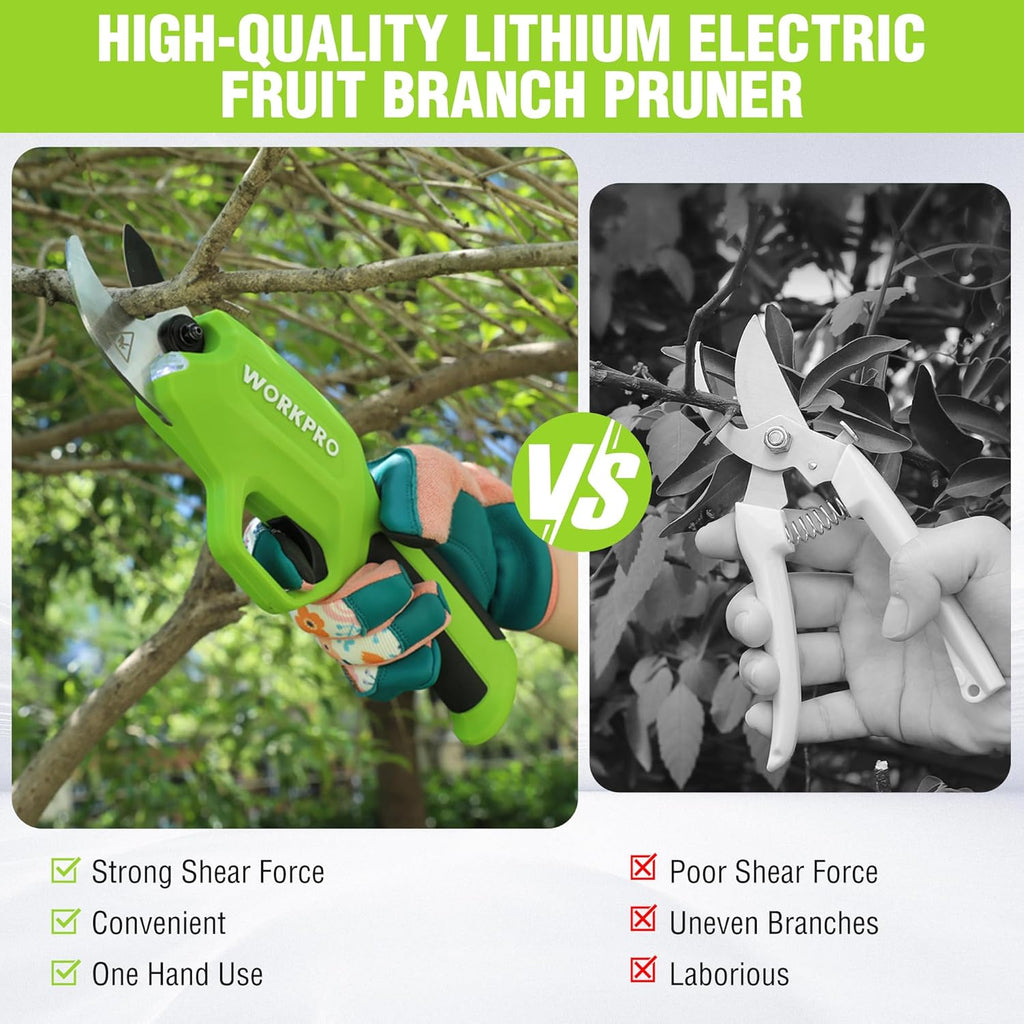 Electric Pruning Shears, Cordless Tree Pruner with Rechargeable Battery L638