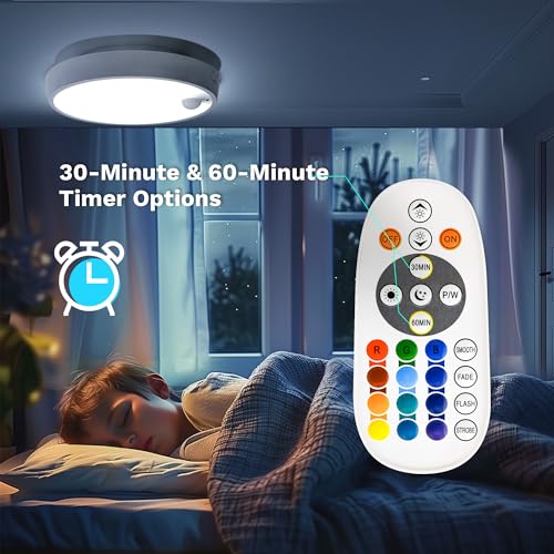 Motion Sensor Ceiling Light, Rechargeable, Magnetic Base X378403