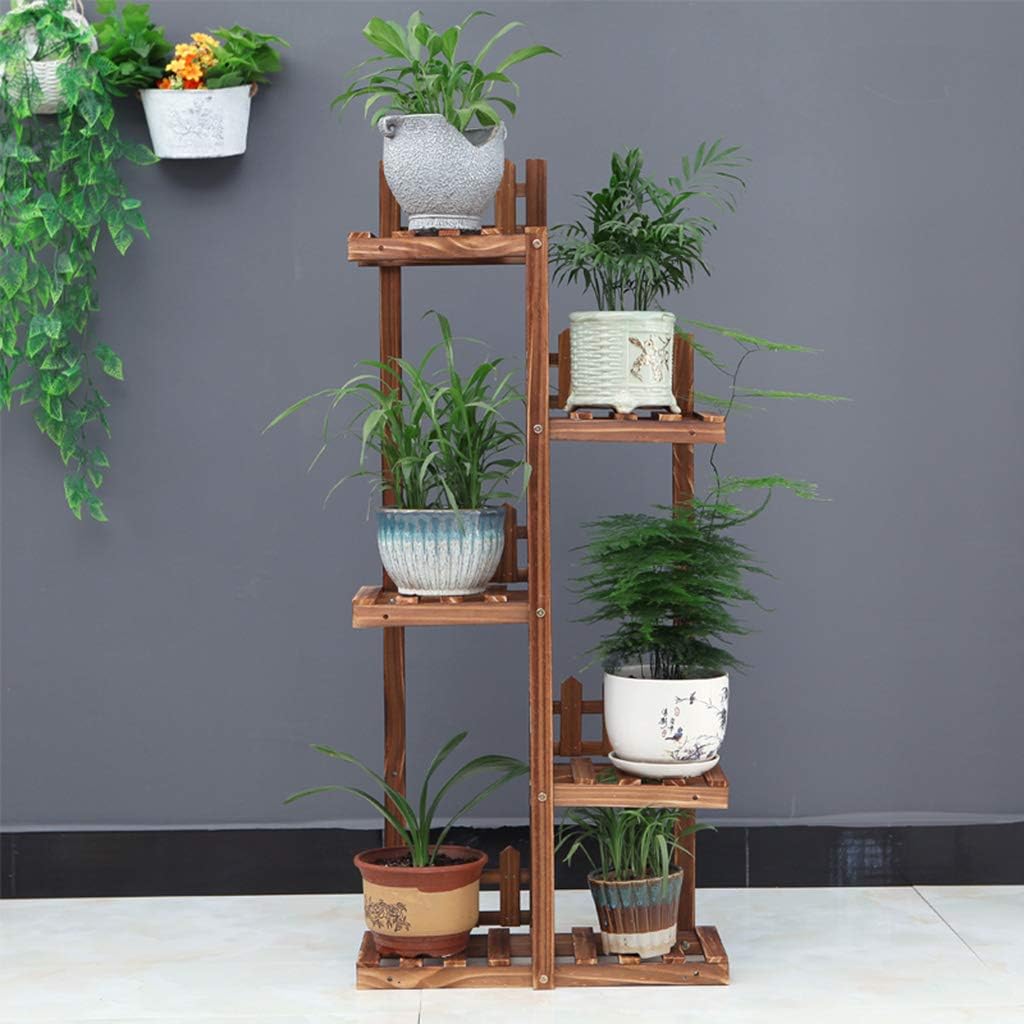 Wooden Multi-Layer Plant Display Stand with Flower Pot Holder H872262