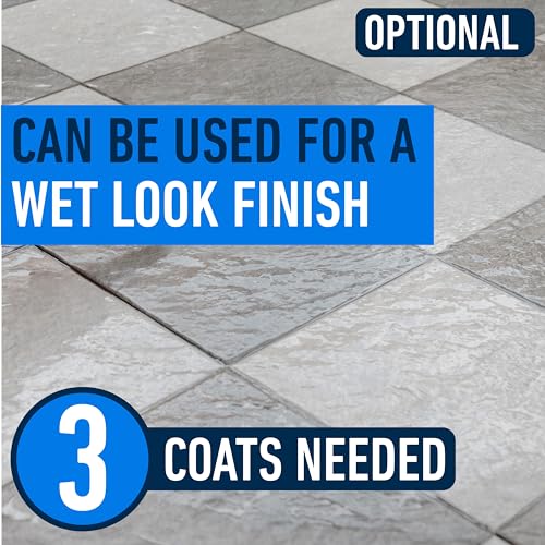 5 Gallon Concrete Sealer Clear Wet Look for Indoor Outdoor Surfaces V8287