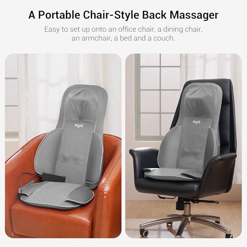 3D Shiatsu Neck and Back Massager with Heat for Chair U9478