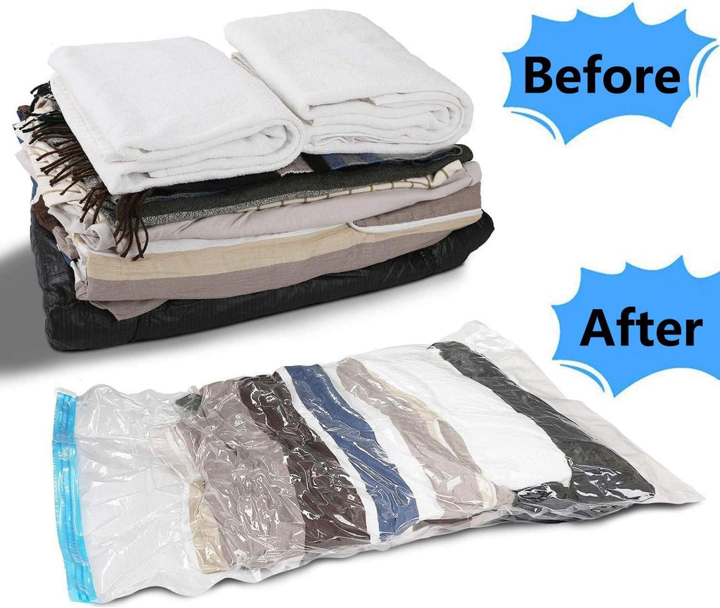 Travel Compression Bags for Luggage, Camping and Storage, Roll Up Reusable, 12 Pack H37488