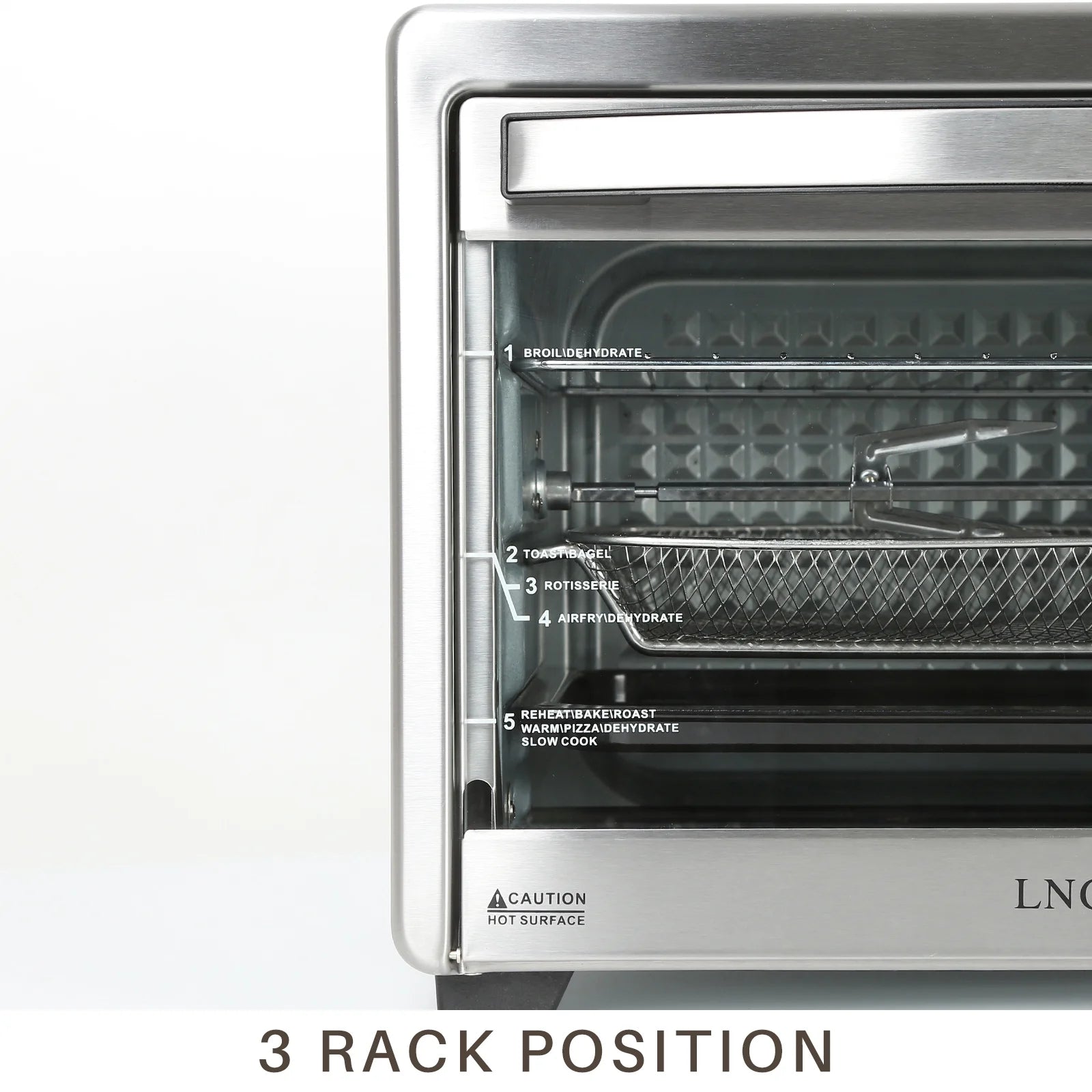 Air Fryer Toaster Oven 12-in-1 Countertop Convection Oven, 34 QT, Stainless Steel W674