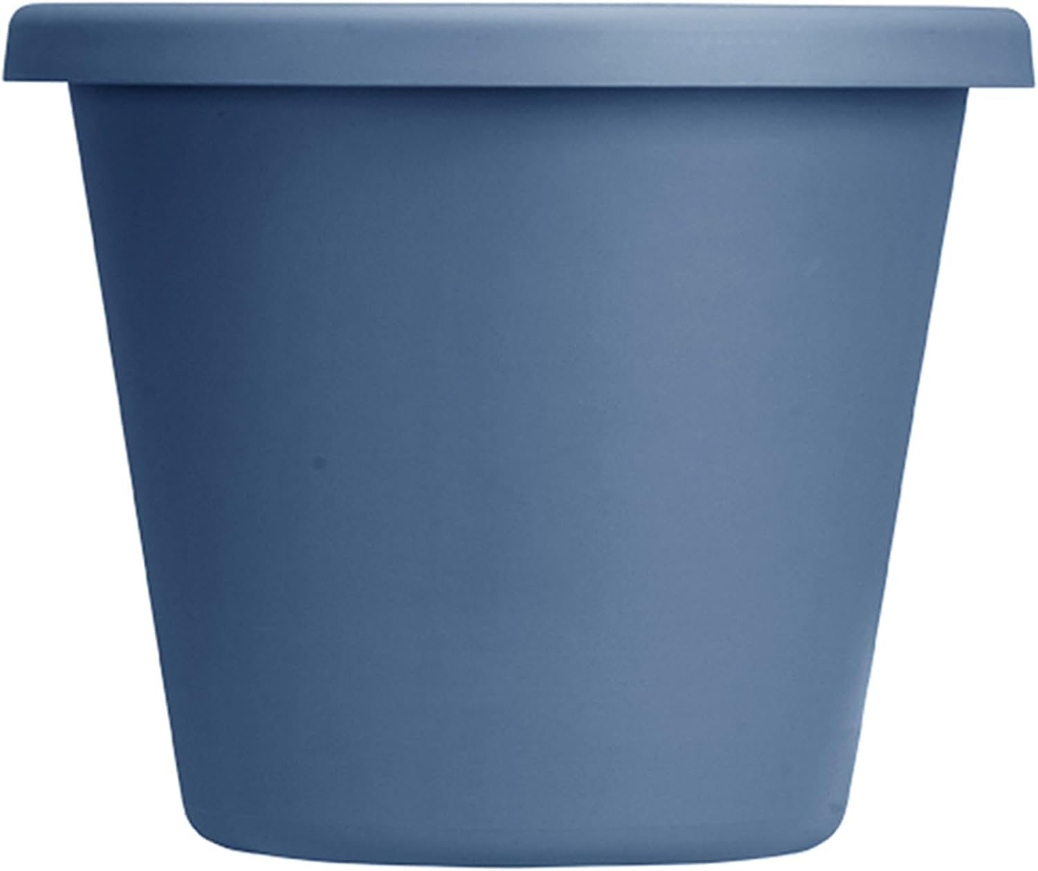 24 Inch Plastic Flower Pot with Drainage Holes, Slate Blue (6 Pack) X627444