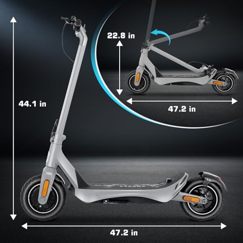 Electric Scooter for Adults, 850W Motor, 30 Miles Range, Folding with Wide Pneumatic Wheel L7670
