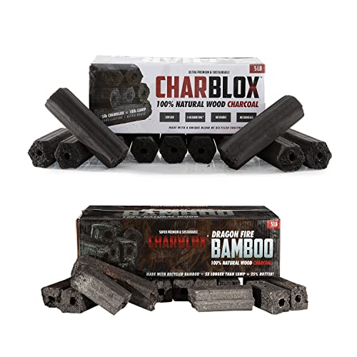 10LB Natural Grilling Charcoal Logs for BBQ and Smoker V557