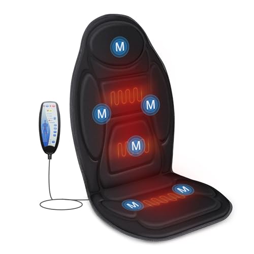 Vibration Back Massager with Heat, Seat Cushion N820