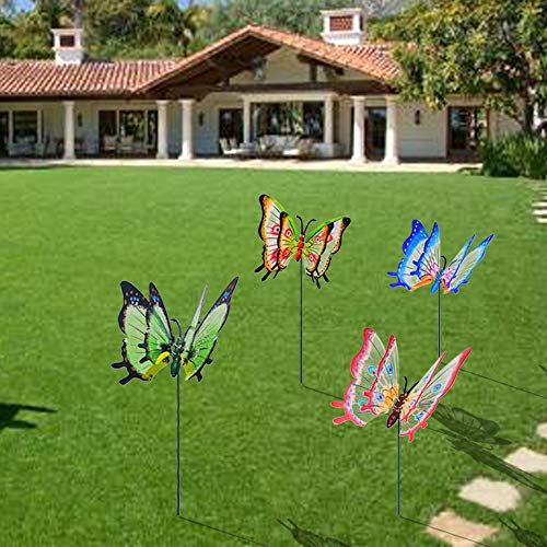 3D Butterfly Garden Stakes Outdoor Decor (Pack of 4) R57541