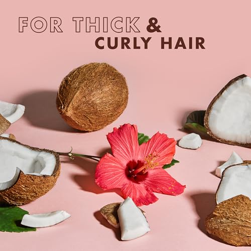 Coconut & Hibiscus Curl & Shine Shampoo and Conditioner, Frizz Control, 16 oz F1862