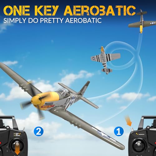 RC Plane 4 Channel Remote Control Fighter Airplane with 6-Axis Gyro, Easy to Fly for Beginners L2816