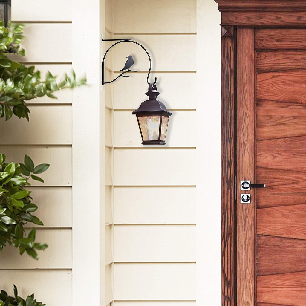 Wall Mounted Plant Hanger Bracket, 10 Inch, 2 Pack, Black L623513