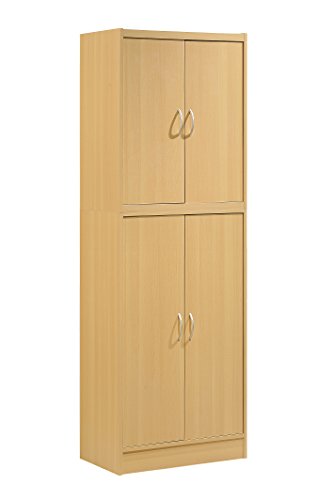 4 Door Kitchen Pantry with Four Shelves E56107
