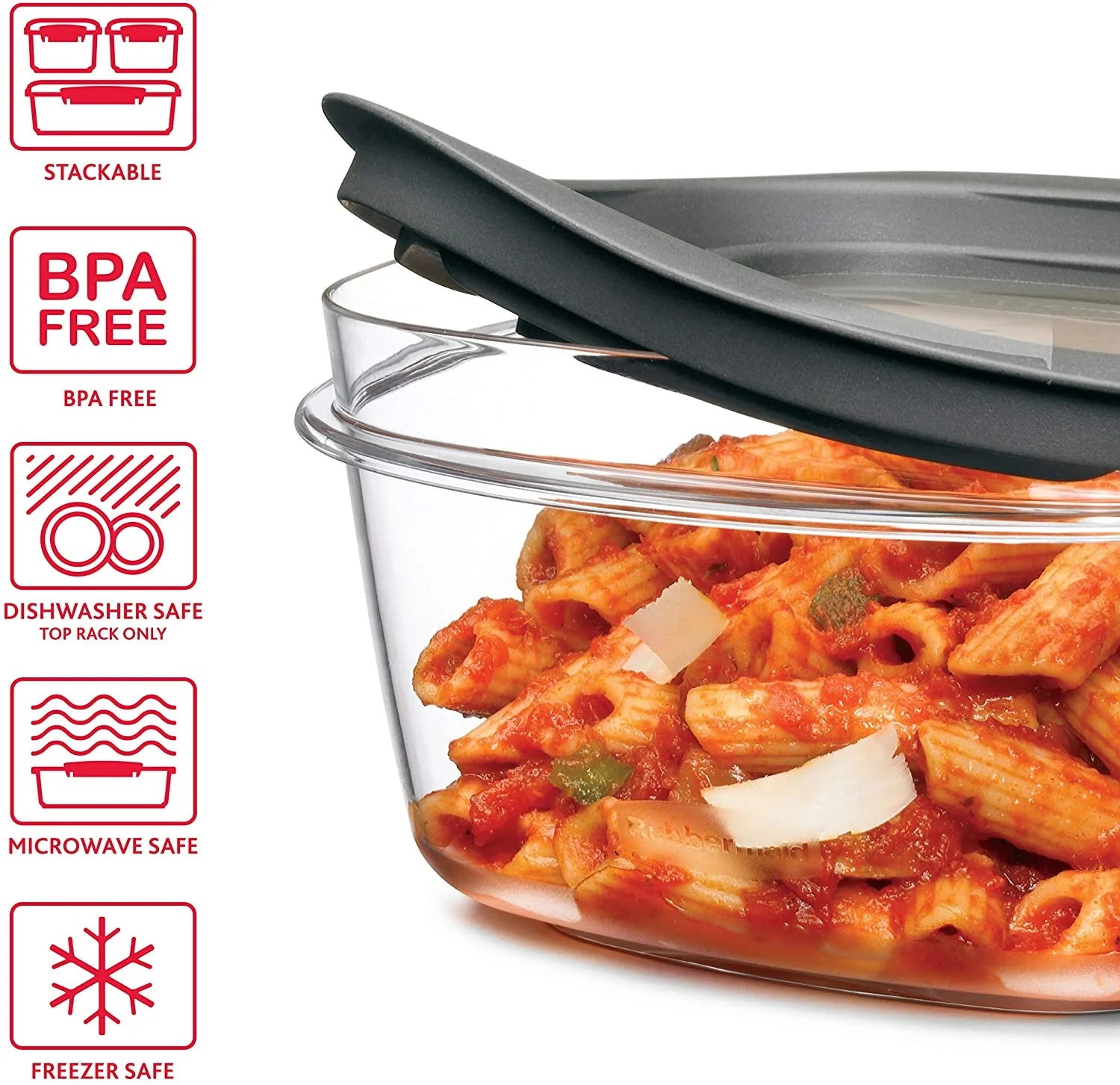 Food Storage Containers Variety Set of 5, Clear Meal Prep N23819