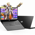 NIMO 17.3 Gaming-Laptop Ryzen 9 8945HS (>i9-13900H) 16GB RAM, 1TB SSD, Radeon 780M, PD 100W USB-C 4.0 AI-Enhanced for Copilot VR Ready, Backlit KB Fingerprint Unlock, Gaming Student Office Business