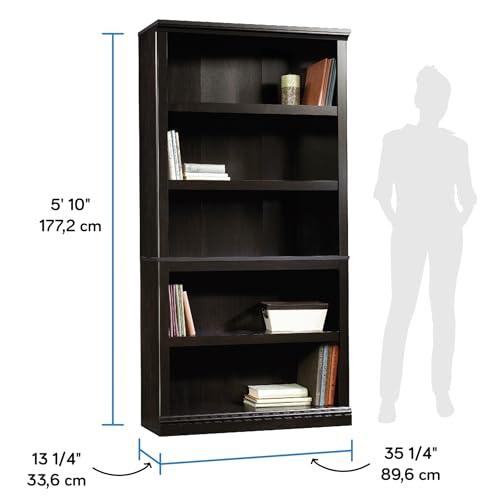 5 Tier Book Shelf Wooden Bookcase for Home Office Living Room C105