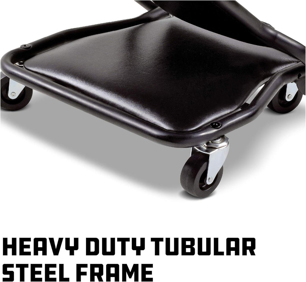 42-Inch Triplex Folding Creeper, Rolling Seat, and Brake Stool U26779
