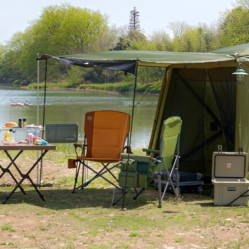 Oversized Folding Camping Chair High Back Heavy Duty for Adults with Cup Holder K6105