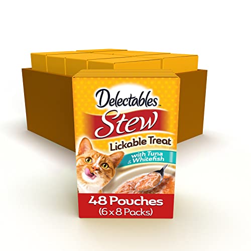 Lickable Wet Cat Treats for Adult & Senior Cats, Variety Pack, 30 Count C7744