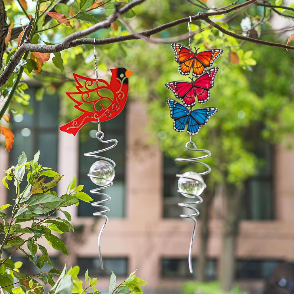 18" Wind Spinner Outdoor Hanging Metal Garden Décor Z329