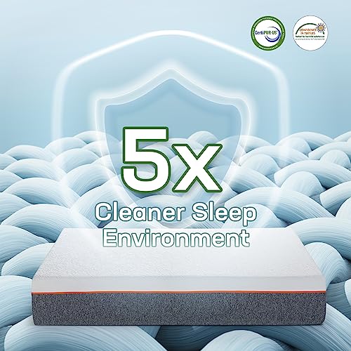 Twin Size Cooling Gel Memory Foam Mattress, Medium Firm, Fiberglass Free Y87821