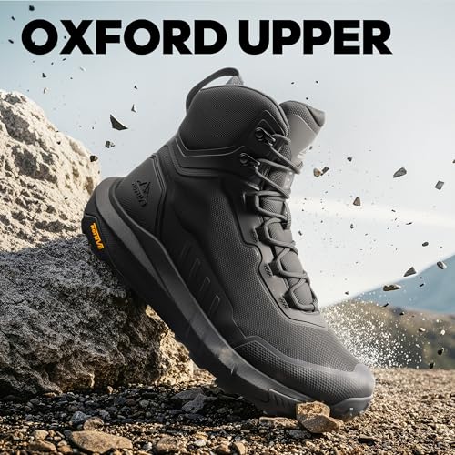 Men's Tactical Hiking Boots Lightweight Cushion Sole Side Zipper 8 Inches C799